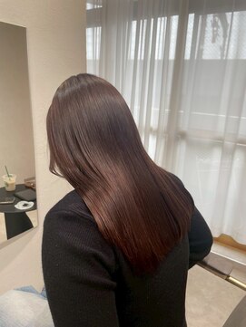 シアーベージュピンクベージュミルクティーベージュボブ
