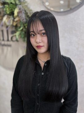 アグ ヘアー アイラ静岡店(Agu hair aila) 柴田　2wayシースルーバング×ブルーブラック