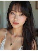 韓国くびれヘア_調布縮毛矯正似合わせカットメルティカラー