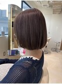 20代30代40代50代☆大人ボブ内巻きチャコールグレー小顔