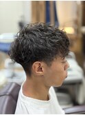 メンズカット、スパイラルパーマ、マッシュスタイルパーマ