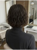 朝が楽になる大人のニュアンスパーマボブ