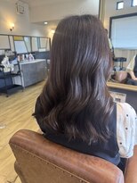 ラポール(RAPPORT)&nbsp;着物ヘア/大人ガーリー/ダークアッシュ/似合わせカット/蟹江