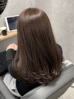 リノア 西梅田 福島(Linoa) ナチュラルグレージュ 透明感カラー ブリーチ無し