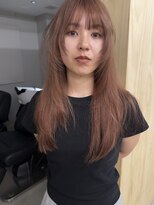 ワビ(wabi)&nbsp;ロングレイヤー×ピンクベージュ