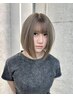 似合わせカット+ケアカラー+TOKIOトリートメント[ハイトーン/ダブルカラー]