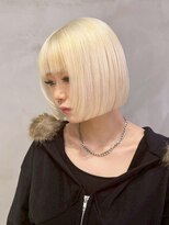 アルバム 新宿(ALBUM SHINJUKU)&nbsp;ボブミディアムベージュブリーチ_ba593331