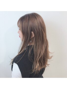 ソワン ドゥ ブレス フラン 東花園店(soin de brace Fran) ハイライト・ベージュカラー・ロングヘアー