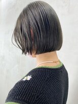 オリーブカラー_カーキグレージュフェザーバング_ba355571