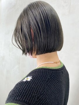 アルバム 銀座(ALBUM GINZA) オリーブカラー_カーキグレージュフェザーバング_ba355571