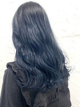 アジールヘア 東上野店(agir hair) ネイビーブルー、ダブルカラー10代20代30代【上野/東上野】