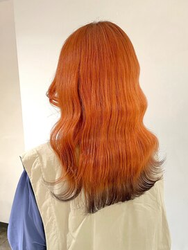 ザ オーダー(THE ORDER) 裾カラー/デザインカラー/オレンジカラー/オレンジベージュ/艶髪