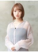 外ハネ20代、30代大人かわいい小顔ショートボブ