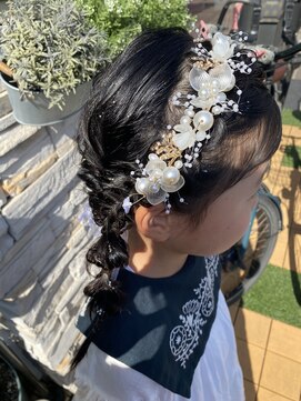 メロウプラス(mellow+) サイド編み下ろしスタイル