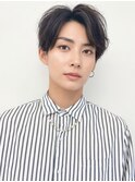 20代30代メンズクラウドマッシュ丸み束感ビジカジトレンド