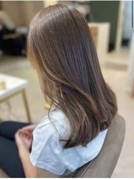 ブラン(blanc) 透明感カラー/サンドベージュ/韓国/レイヤーカット