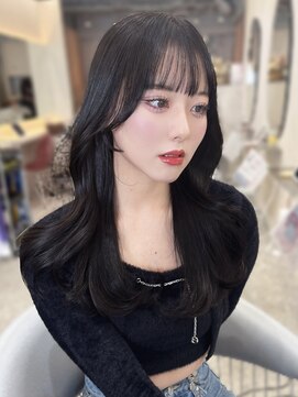 ラルムバイシー 新宿(LARME by Sea) 韓国前髪顔周り×くびれヘア【新宿/髪質改善】おくれ毛.小顔ヘア