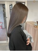 美髪×ブリーチなしグレージュカラー