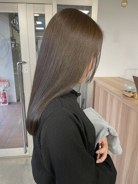 ヒトノワ 野々市(Hito.nowa) 美髪×ブリーチなしグレージュカラー