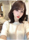イヤリングカラー 縮毛矯正 韓国風 ダブルカラー 髪質改善_4329