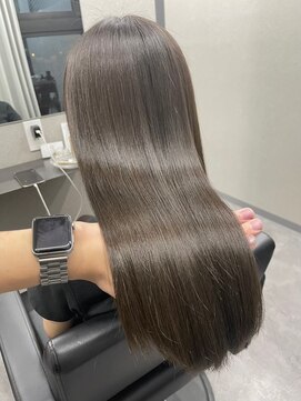 スラッシュ(SLASH) 髪質改善/グレージュ/透明感カラー/ナチュラル/艶髪