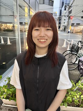 カフ(CAF) CAF FUKO オレンジブラウン/暖色系/レイヤーカット/大阪/心斎橋