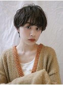 マッシュショート/ショートヘア/ショートボブ/ニュアンスパーマ