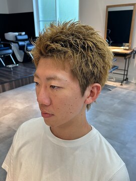 シーフ 千葉(Cyf) スパイキーショート×ハイトーン/短髪/アップバング/千葉駅/保立