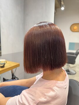 エイト 横浜店(EIGHT) ピンクベージュ タッセルボブ