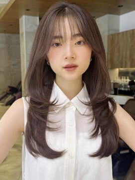 グランド(GRAND) 顔周りレイヤー/グレージュ/20代/30代/40代/表参道【古岡】