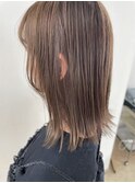 ツルツルに見えるカラー☆ブリーチ無し　ハイトーン