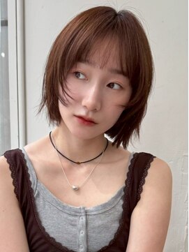 ポーチバイハニー オモテサンドウ(PORCH by HONEY omotesando) ハッシュカットショート/ワインレッド/レイヤーボブ/髪質改善1