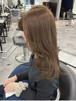 アース 青葉台店(HAIR&MAKE EARTH)&nbsp;レイヤーカット×オリーブベージュ
