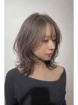 イチパーセント 横浜(1%) 着物ヘア/大人ガーリー/ダークアッシュ/似合わせカット/横浜