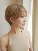 POCKET郡山安積店 ショートカットレイヤーカット髪質改善縮毛矯正【4月1日OPEN予定】 マッシュショート×ハイトーン