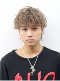 無造作ハイトーンマッシュ