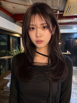 ルーズ(LOOSE)&nbsp;韓国風ミディアムローレイヤー