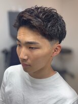 アルフレッド 平針店(alfRed) 清潔感と色気を纏うニュアンスパーマ/平針/メンズ/男性/眉毛