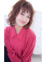 アンジュ ヘアー(Ange hair)&nbsp;アンジュヘアー金山　シースルーバングのドレープボブ