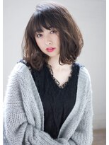 マリアバイアフロート(Maria by AFLOAT) ニュアンスウェーブなとろみボブグレージュモーブなハニーヘア