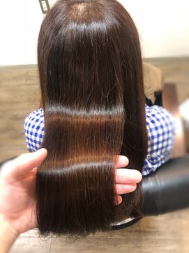 髪質改善専門ヘアエステサロン ヴェリテ(Verite) 髪質改善カラーエステ　ブラウンロングストレート【verite南柏】