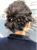 ゆるふわシニヨンアレンジ