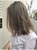 表参道/グレージュ/小顔/透明感/アッシュ/ハイライトカラー