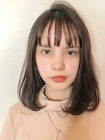 クーエフー(coo et fuu)&nbsp;20代長めボブにパラパラバングで個性をプラス
