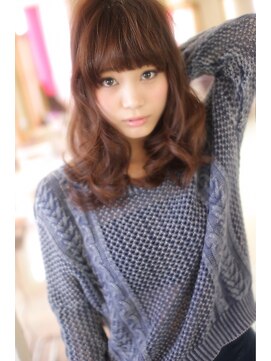 アグ ヘアー コード 甲斐店(Agu hair kord) ガーリーセミロング