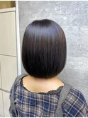 大人かわいいナチュラル前下がりボブ【池袋/池袋/ボブ/ボブ】