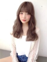アンジェリカ 尼崎店(ANGELICA)&nbsp;グレージュカラーシースルーバングロング