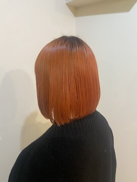 ラべリー 池袋(LOVELEY) アプリコットオレンジ　髪質改善　【池袋】