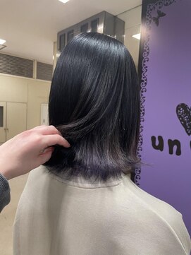 アンリップ ジー(salon unripG) m.m#毛先パープル