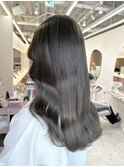 韓国ヘア/レイヤーセミディ/姫カット/ワンカール/シアーカラー